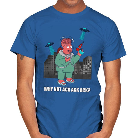 Why Not Ack Ack Ack? - Mens T-Shirts RIPT Apparel Small / Royal