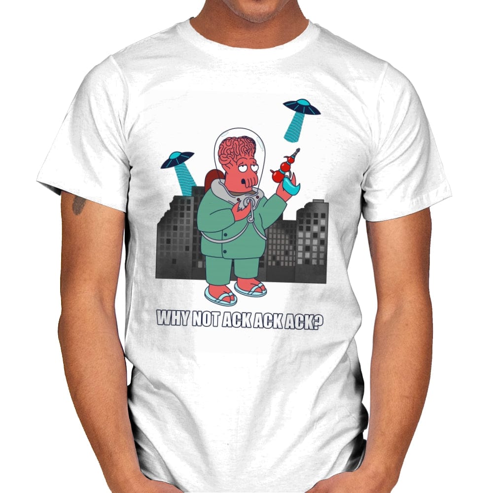 Why Not Ack Ack Ack? - Mens T-Shirts RIPT Apparel Small / White