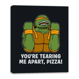 Why Pizza, Why! - Canvas Wraps Canvas Wraps RIPT Apparel 16x20 / Black