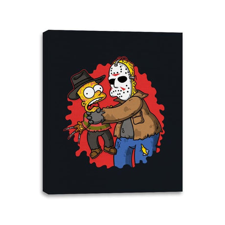 Why You Little Freddy - Canvas Wraps Canvas Wraps RIPT Apparel 11x14 / Black