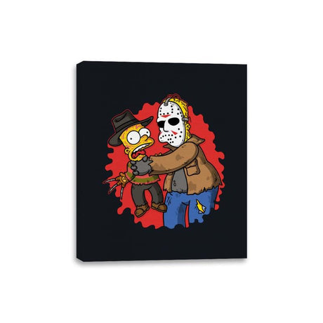 Why You Little Freddy - Canvas Wraps Canvas Wraps RIPT Apparel 8x10 / Black