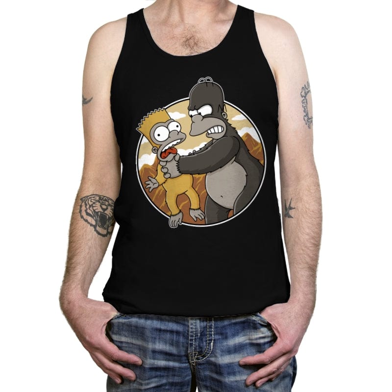 Why you Little Kong - Tanktop Tanktop RIPT Apparel X-Small / Black