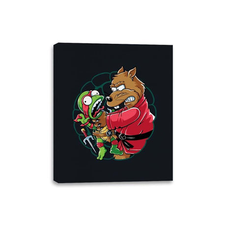 Why You Little Turtle Raph - Canvas Wraps Canvas Wraps RIPT Apparel 8x10 / Black