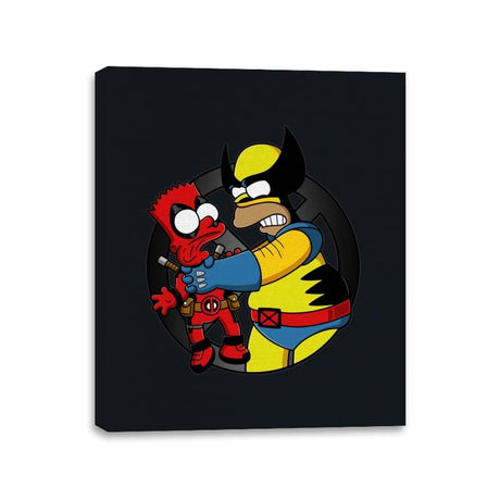 Why You Little Wade - Canvas Wraps Canvas Wraps RIPT Apparel 11x14 / Black