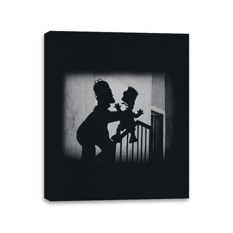 Why You Littlesferatu - Canvas Wraps Canvas Wraps RIPT Apparel 11x14 / Black