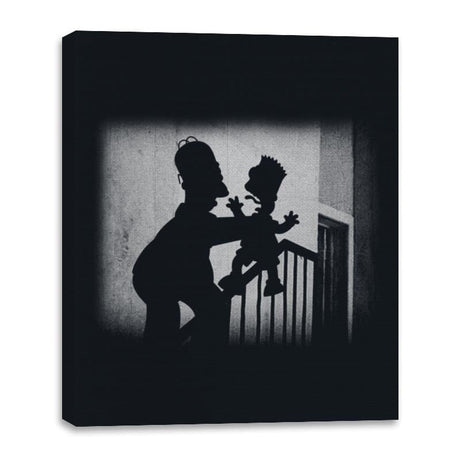 Why You Littlesferatu - Canvas Wraps Canvas Wraps RIPT Apparel 16x20 / Black