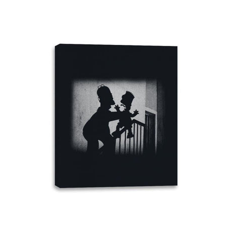 Why You Littlesferatu - Canvas Wraps Canvas Wraps RIPT Apparel 8x10 / Black