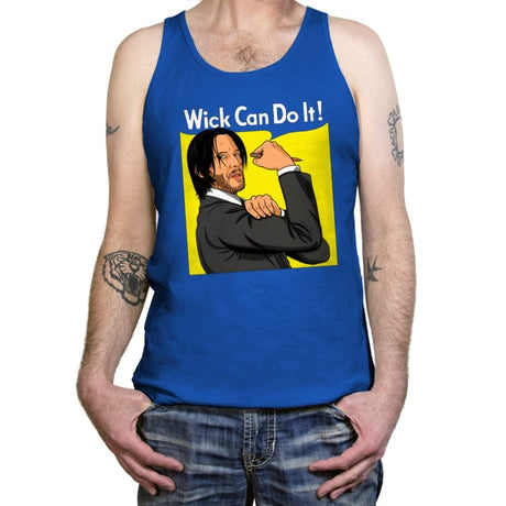 Wick Can Do It! - Tanktop Tanktop RIPT Apparel X-Small / True Royal