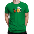 Wings and Beer - Mens Premium T-Shirts RIPT Apparel Small / Kelly