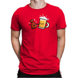 Wings and Beer - Mens Premium T-Shirts RIPT Apparel Small / Red