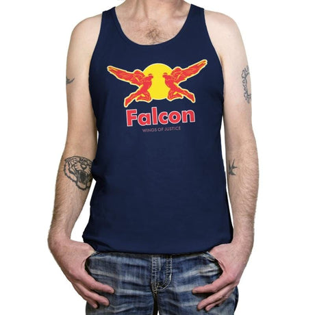 Wings Of Justice - Tanktop Tanktop RIPT Apparel X-Small / Navy