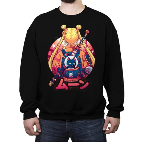 Winter Moon - Crew Neck Sweatshirt Crew Neck Sweatshirt RIPT Apparel Small / Black