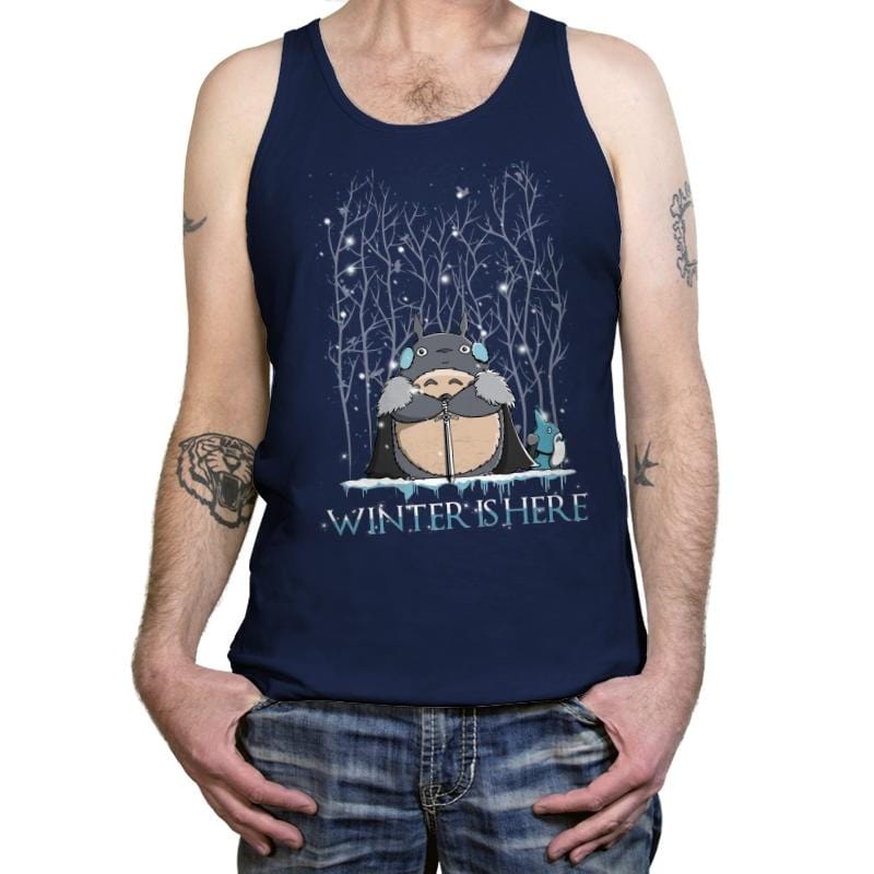 Winter's here - Tanktop Tanktop RIPT Apparel X-Small / Navy