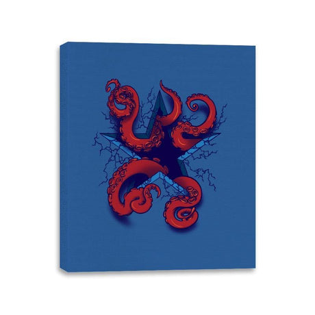 Winter Star - Canvas Wraps Canvas Wraps RIPT Apparel 11x14 / Royal