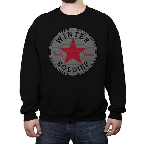 Winter Star - Crew Neck Sweatshirt Crew Neck Sweatshirt RIPT Apparel Small / Black