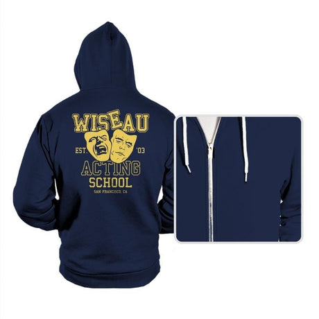 Wiseau Acting School - Hoodies Hoodies RIPT Apparel Small / Navy