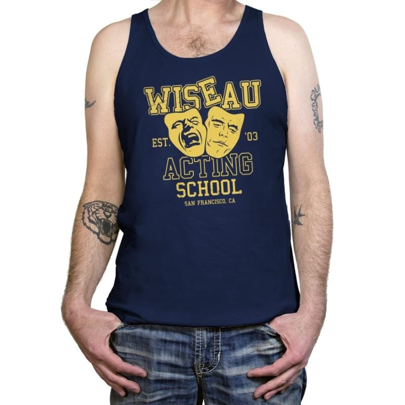 Wiseau Acting School - Tanktop Tanktop RIPT Apparel X-Small / Navy