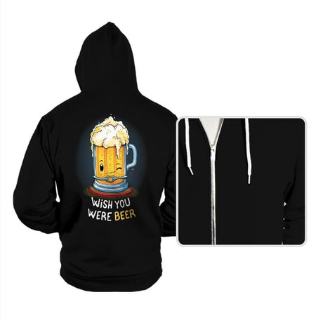 Wish You Were BEER - Hoodies Hoodies RIPT Apparel