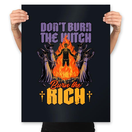 Witch Burn Rich - Prints Posters RIPT Apparel 18x24 / Black