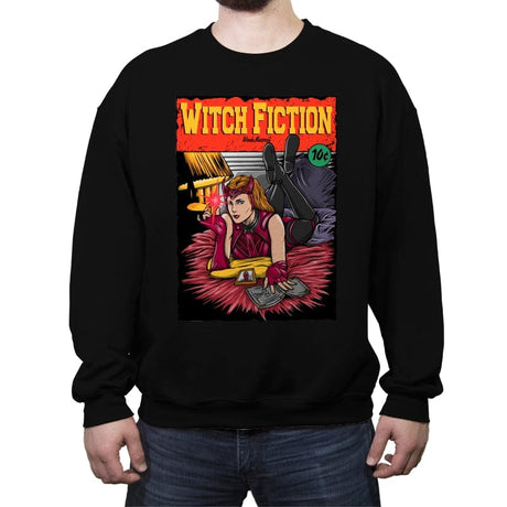 Witch Fiction - Crew Neck Sweatshirt Crew Neck Sweatshirt RIPT Apparel Small / Black