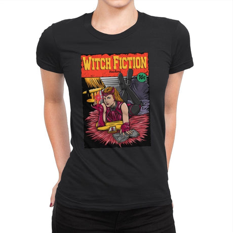 Witch Fiction - Womens Premium T-Shirts RIPT Apparel Small / Black