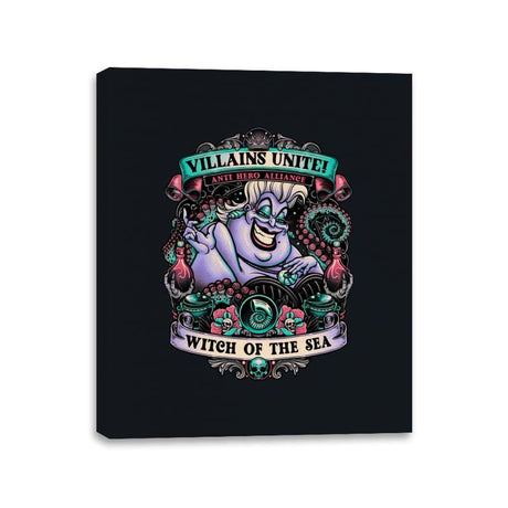 Witch of the Sea - Canvas Wraps Canvas Wraps RIPT Apparel 11x14 / Black