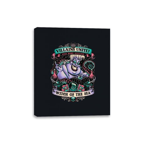 Witch of the Sea - Canvas Wraps Canvas Wraps RIPT Apparel 8x10 / Black