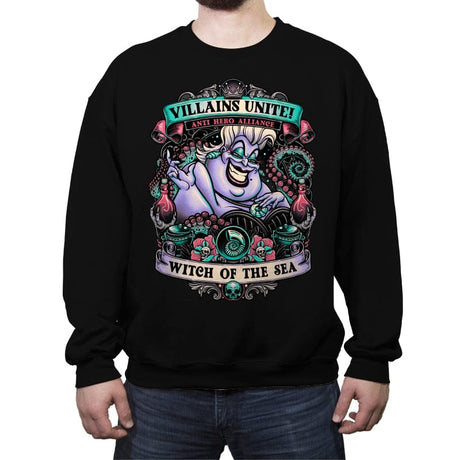 Witch of the Sea - Crew Neck Sweatshirt Crew Neck Sweatshirt RIPT Apparel Small / Black