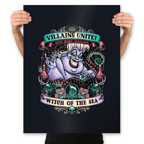 Witch of the Sea - Prints Posters RIPT Apparel 18x24 / Black