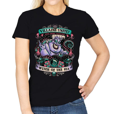 Witch of the Sea - Womens T-Shirts RIPT Apparel Small / Black