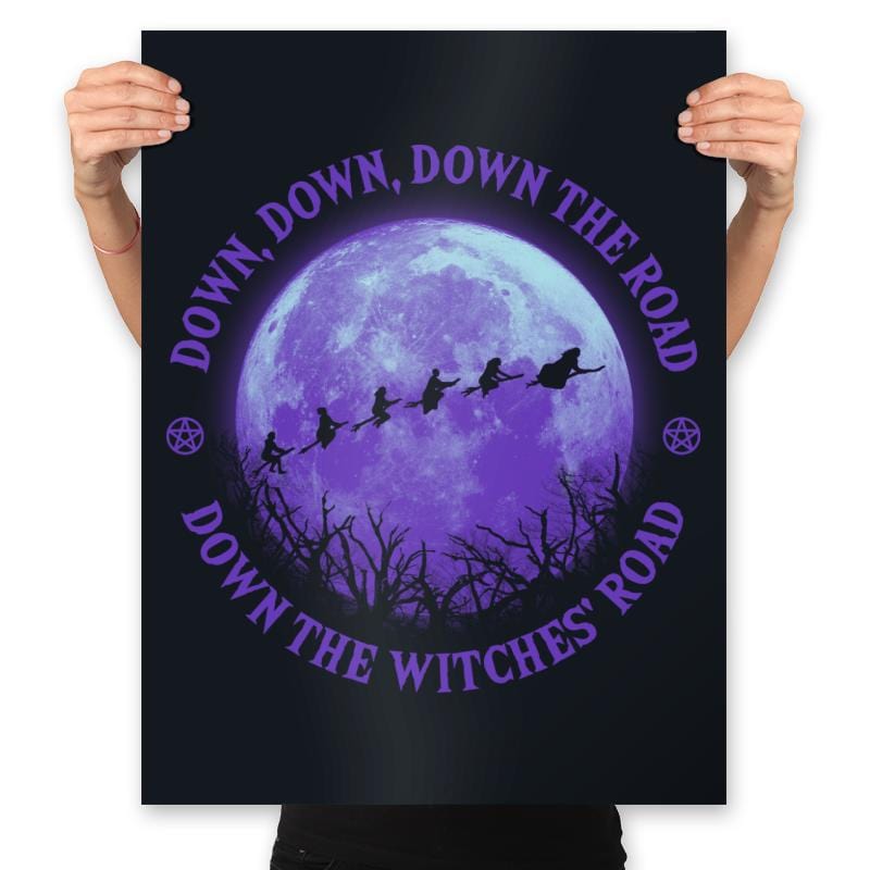 Witches' Moon - Prints Posters RIPT Apparel 18x24 / Black