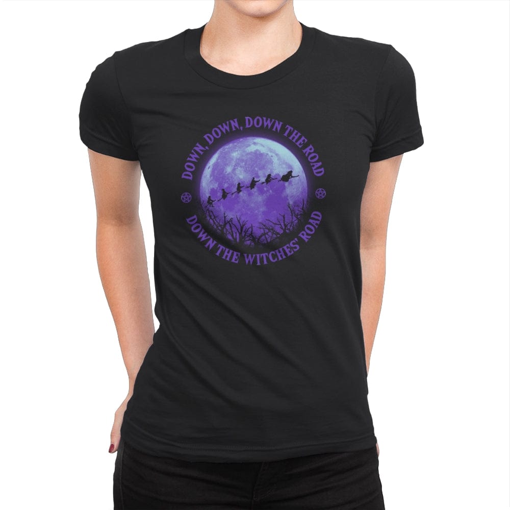 Witches' Moon - Womens Premium T-Shirts RIPT Apparel Small / Black