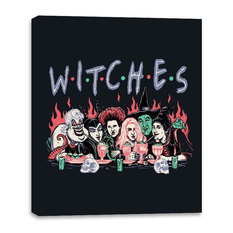 Witches Party - Canvas Wraps Canvas Wraps RIPT Apparel 16x20 / Black