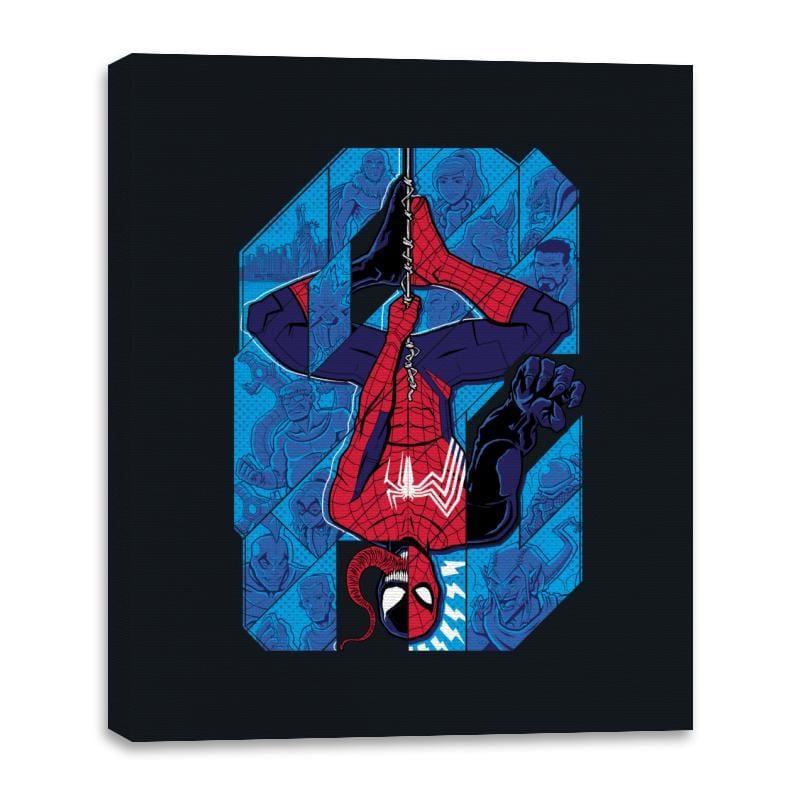 With Great Power Tiles - Canvas Wraps Canvas Wraps RIPT Apparel 16x20 / Black