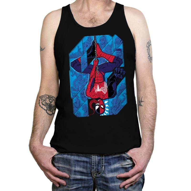 With Great Power Tiles - Tanktop Tanktop RIPT Apparel X-Small / Black