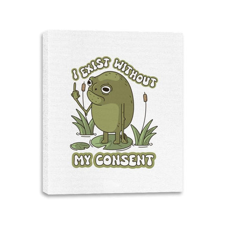 Without my Consent - Canvas Wraps Canvas Wraps RIPT Apparel 11x14 / White