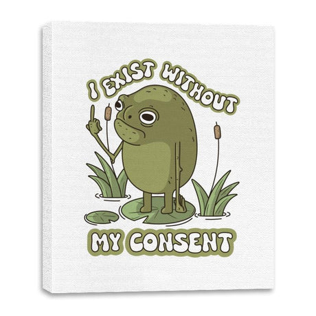 Without my Consent - Canvas Wraps Canvas Wraps RIPT Apparel 16x20 / White