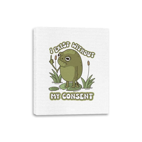 Without my Consent - Canvas Wraps Canvas Wraps RIPT Apparel 8x10 / White