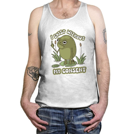 Without my Consent - Tanktop Tanktop RIPT Apparel X-Small / White