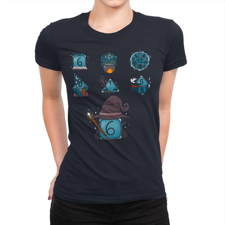 Wizard Set Dice - Womens Premium T-Shirts RIPT Apparel Small / Midnight Navy