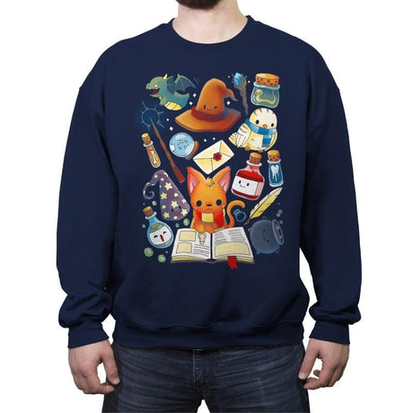 Wizard Stuff - Crew Neck Sweatshirt Crew Neck Sweatshirt RIPT Apparel Small / Navy