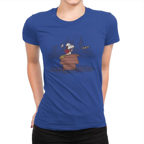 Wizarding Ace - Womens Premium T-Shirts RIPT Apparel Small / Royal