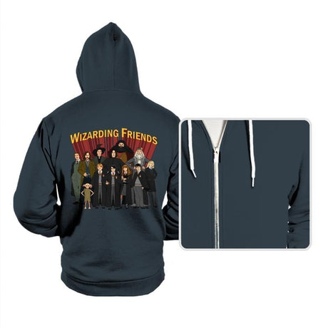 Wizarding Friends - Hoodies Hoodies RIPT Apparel Small / Dark Gray