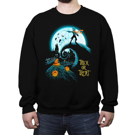 Wizardry Night - Crew Neck Sweatshirt Crew Neck Sweatshirt RIPT Apparel Small / Black