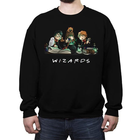 WIZARDS - Crew Neck Sweatshirt Crew Neck Sweatshirt RIPT Apparel Small / Black