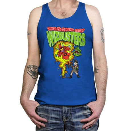 Wizbusters - Tanktop Tanktop RIPT Apparel X-Small / True Royal