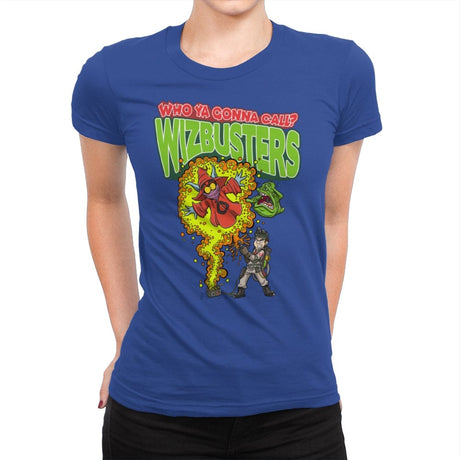 Wizbusters - Womens Premium T-Shirts RIPT Apparel Small / Royal