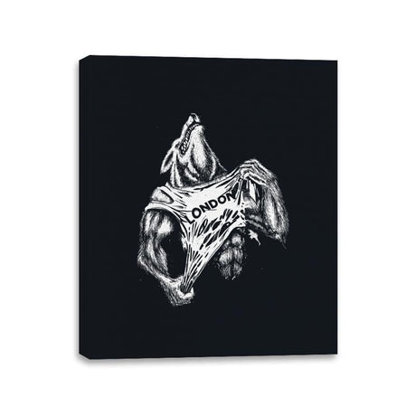 Wolf in London - Canvas Wraps Canvas Wraps RIPT Apparel 11x14 / Black