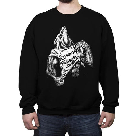 Wolf in London - Crew Neck Sweatshirt Crew Neck Sweatshirt RIPT Apparel Small / Black