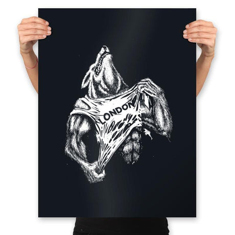 Wolf in London - Prints Posters RIPT Apparel 18x24 / Black